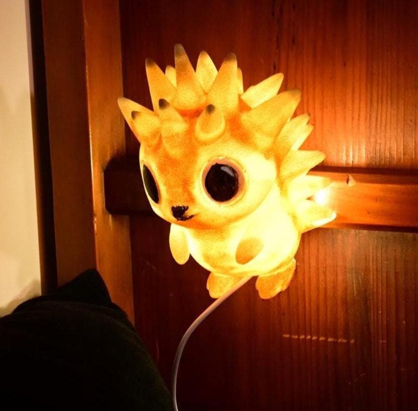Echidna Night Light - Hand-Painted & 3D Printed