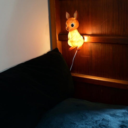 Big Red Kangaroo Night Light - Hand-Painted & 3D Printed