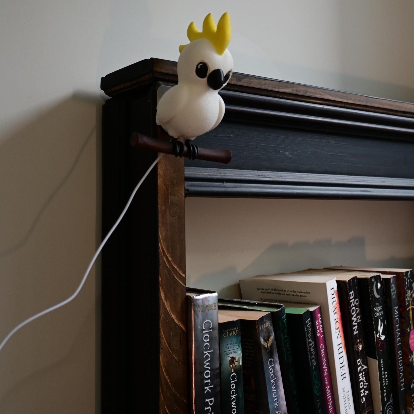 Sulphur-Crested Cockatoo Night Light - Hand-Painted & 3D Printed