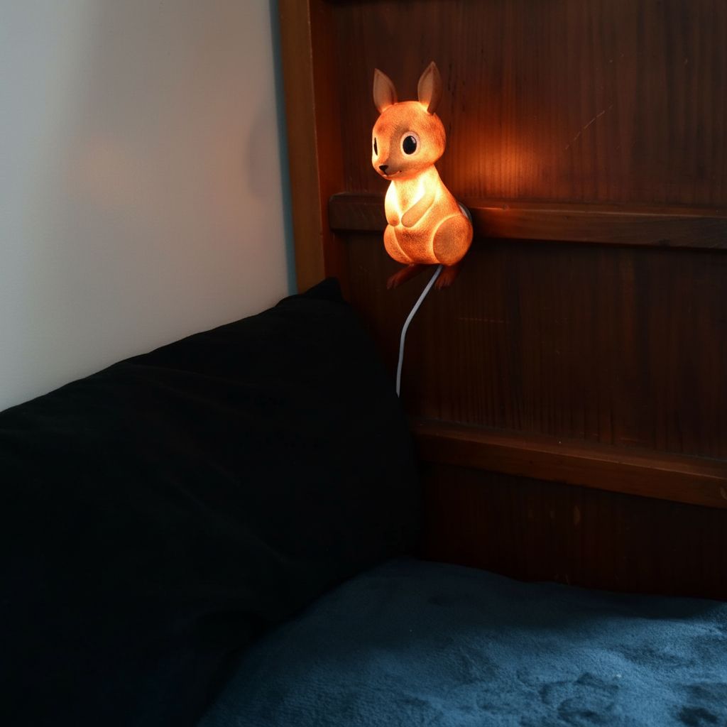 Big Red Kangaroo Night Light — Hand‑Painted 3D LED