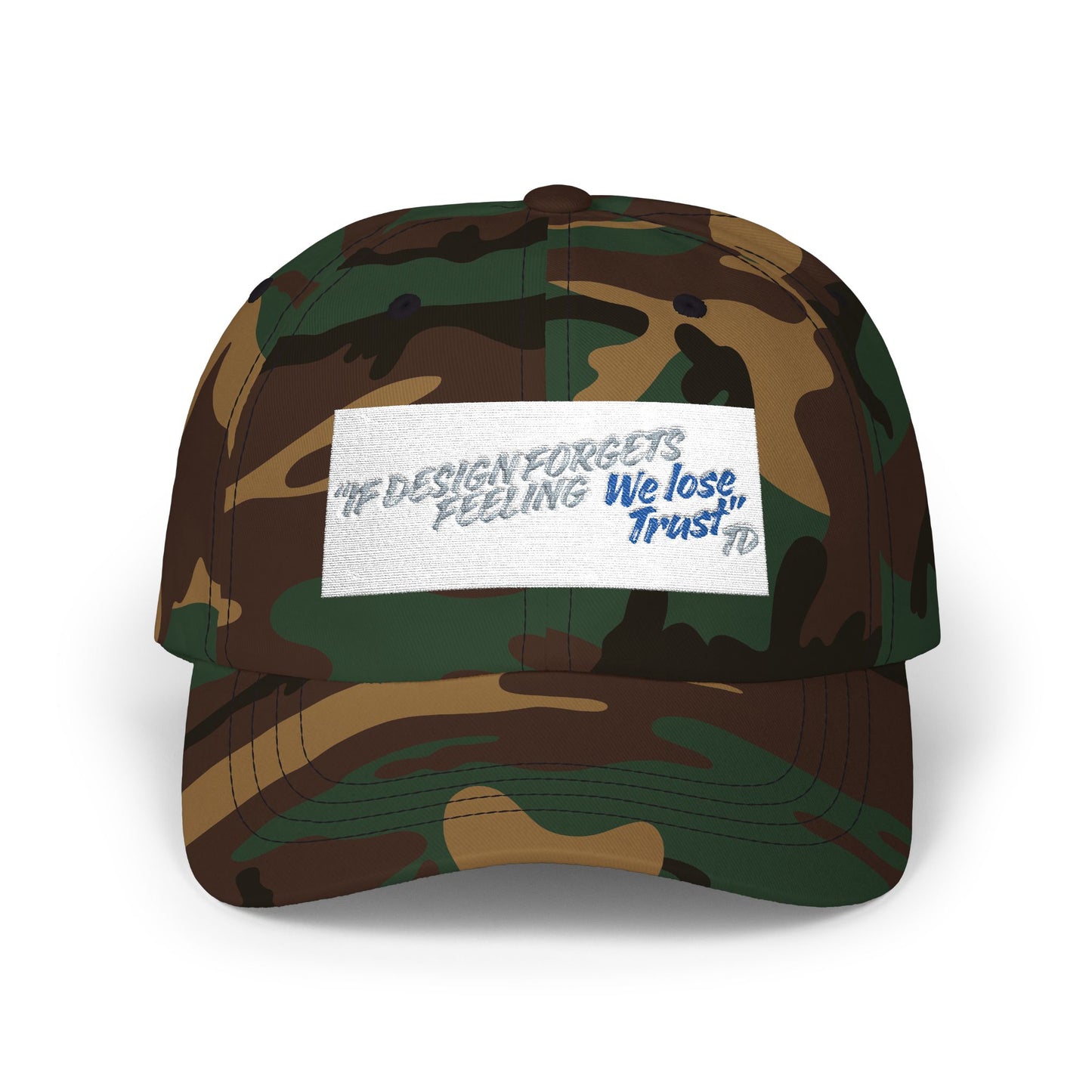 Classic Dad Cap — 'We lose Trust' Distressed Patch Dad Hat
