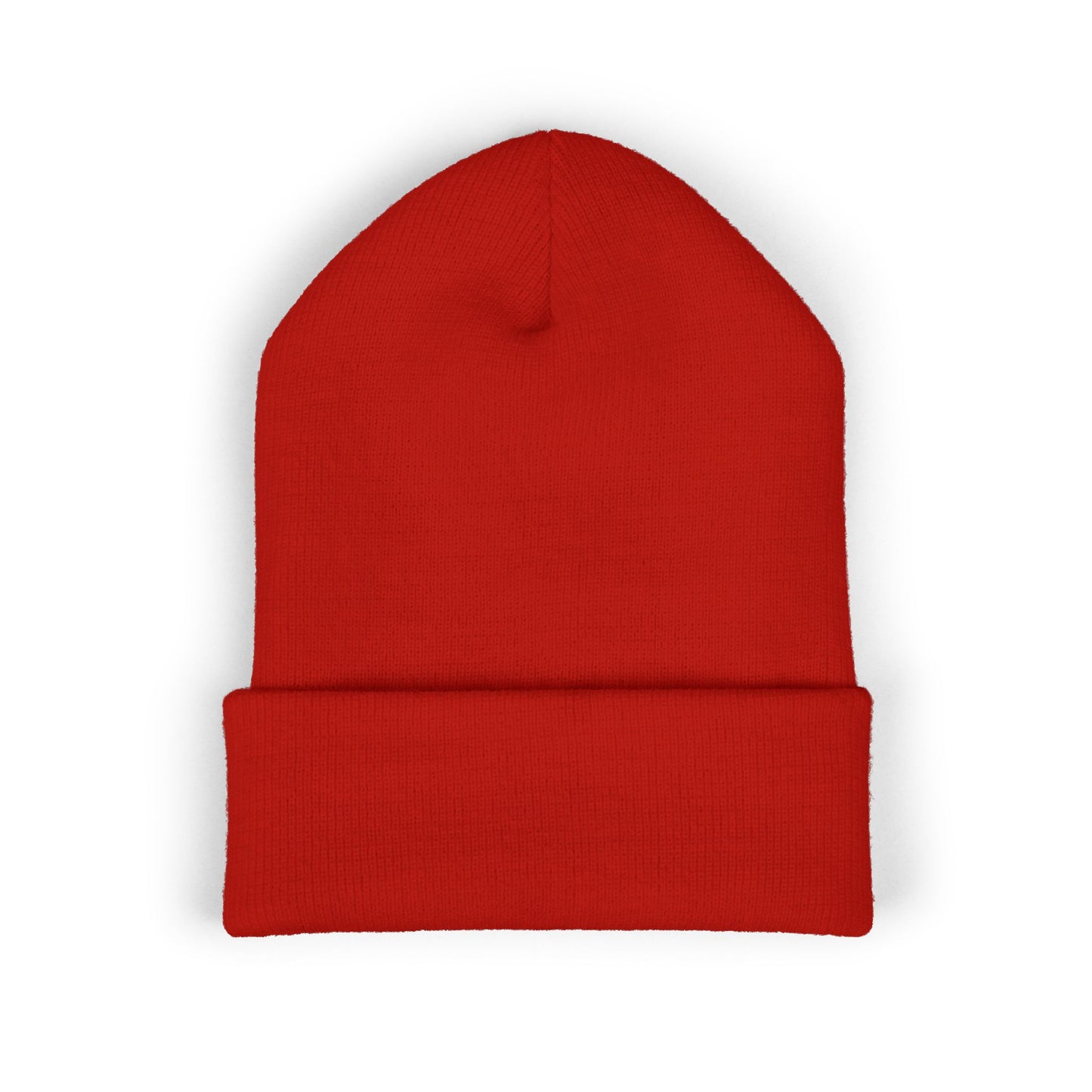 Embroidered Cuffed Beanie — "If Design Forgets Feeling We Lose Trust"
