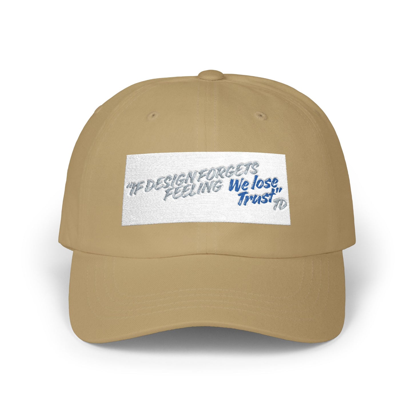Classic Dad Cap — 'We lose Trust' Distressed Patch Dad Hat