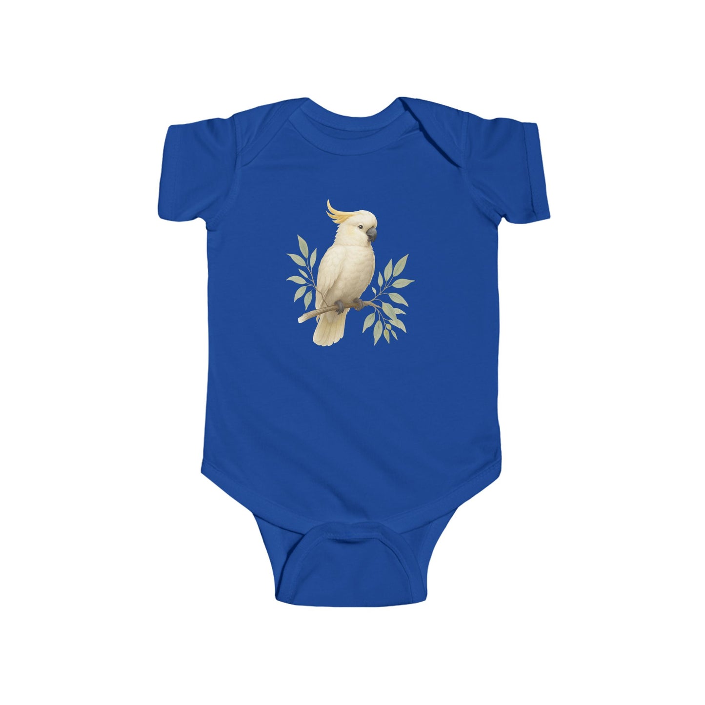Cockatiel Baby Bodysuit – Cute Neutral Bird Onesie for Infants