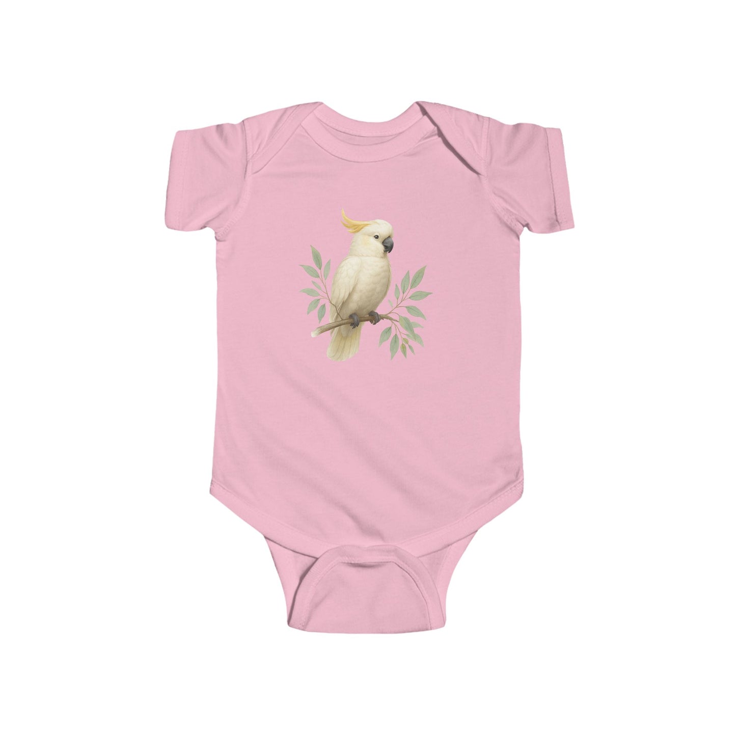 Cockatiel Baby Bodysuit – Cute Neutral Bird Onesie for Infants