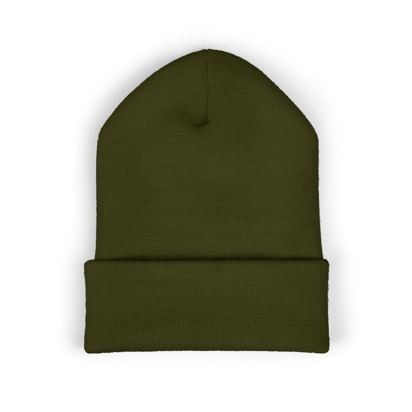 Embroidered Cuffed Beanie — "If Design Forgets Feeling We Lose Trust"