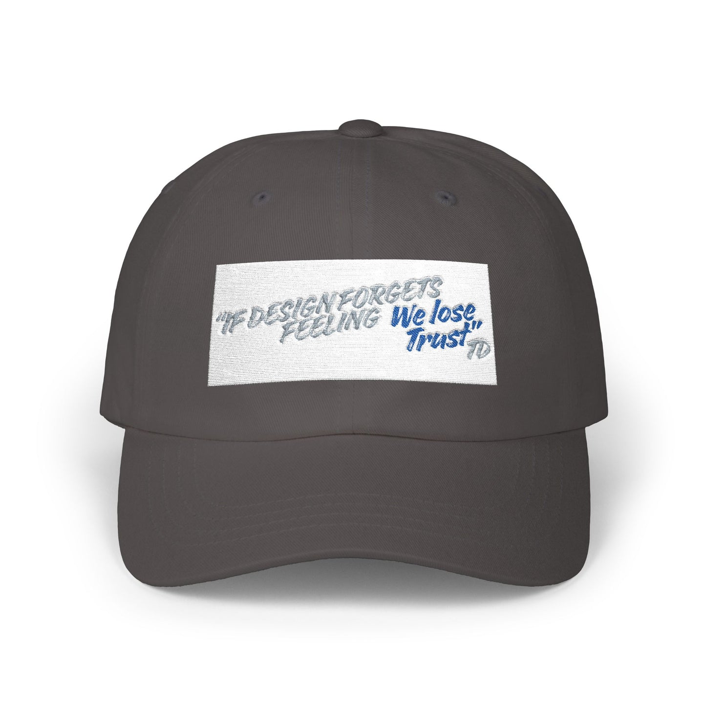 Classic Dad Cap — 'We lose Trust' Distressed Patch Dad Hat