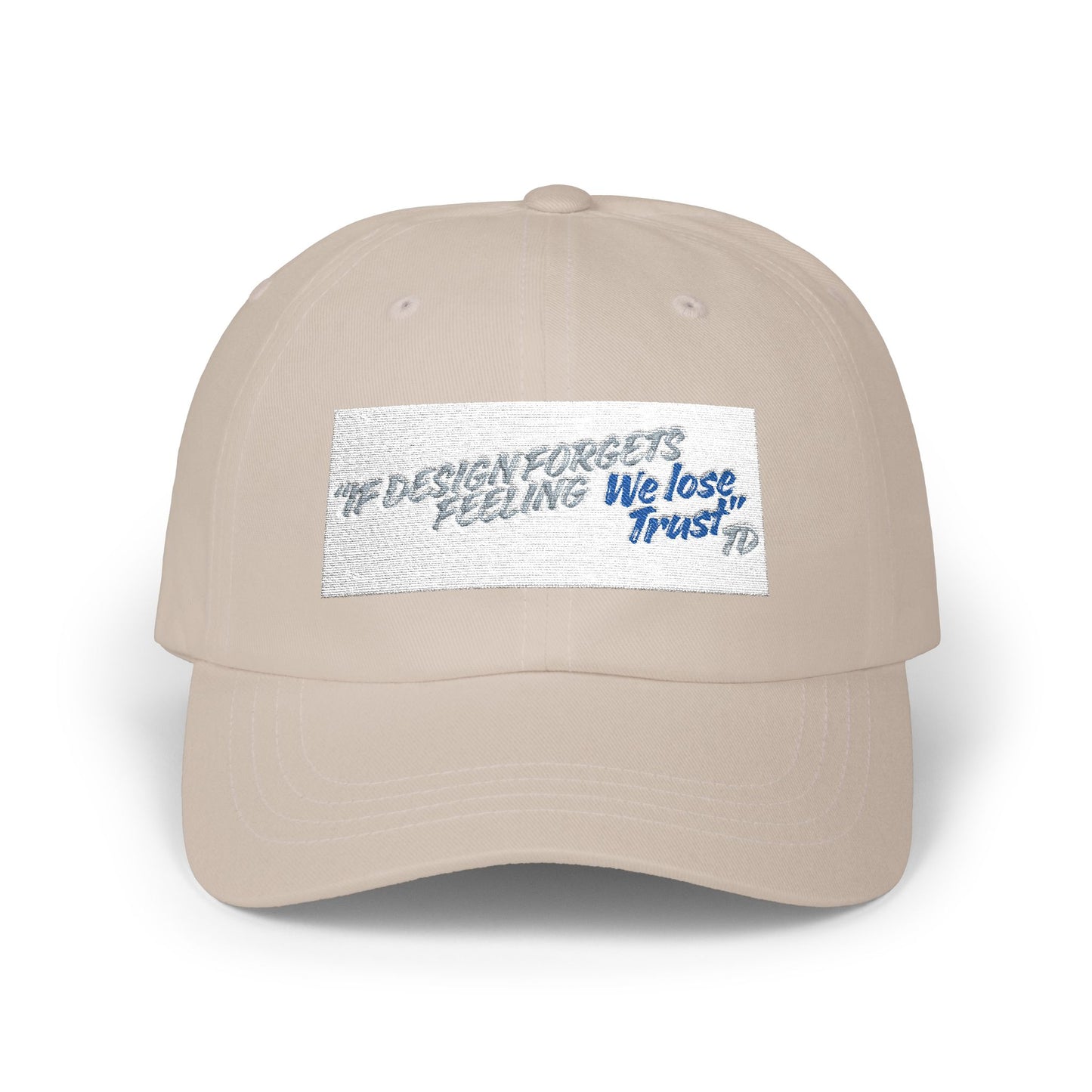 Classic Dad Cap — 'We lose Trust' Distressed Patch Dad Hat