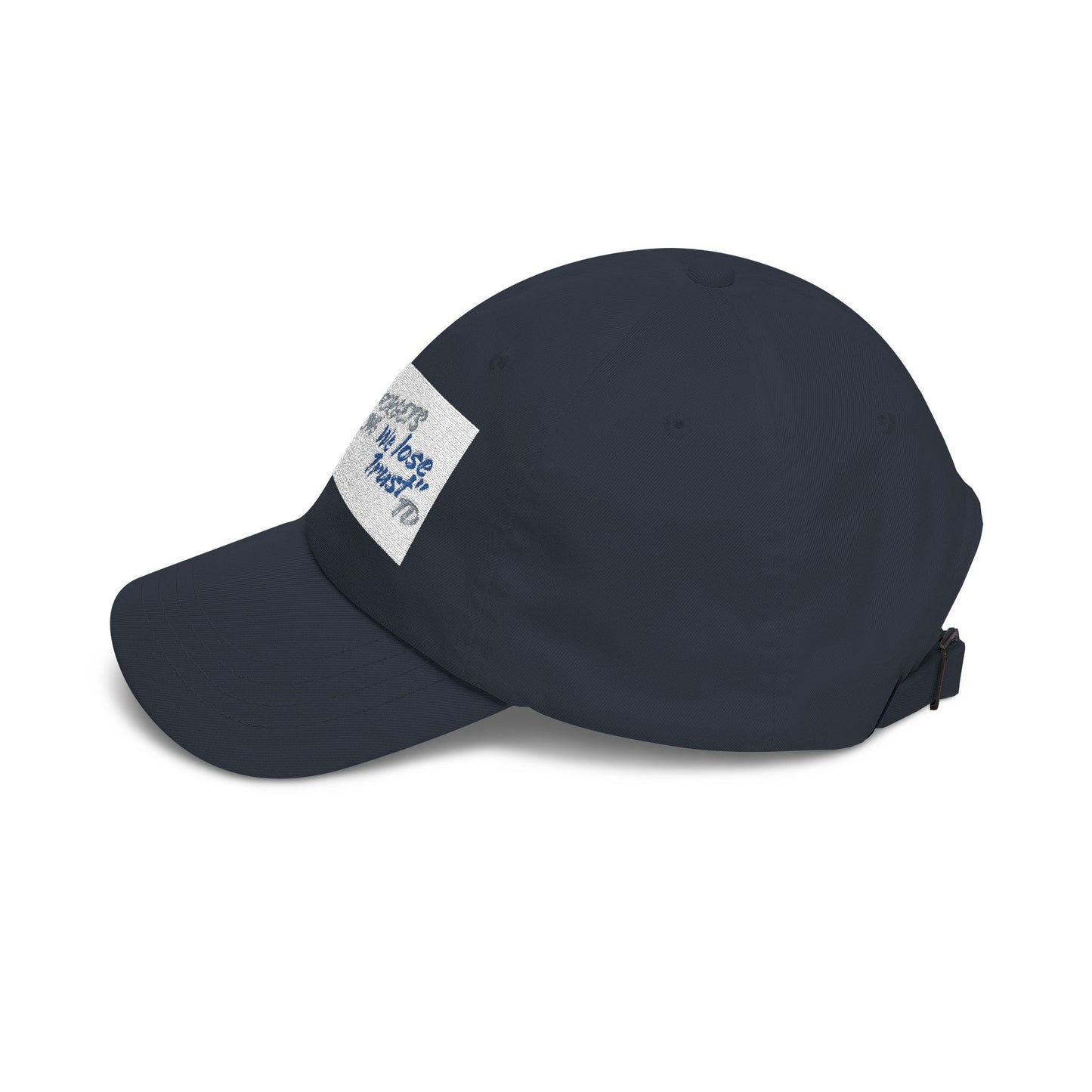 Classic Dad Cap — 'We lose Trust' Distressed Patch Dad Hat