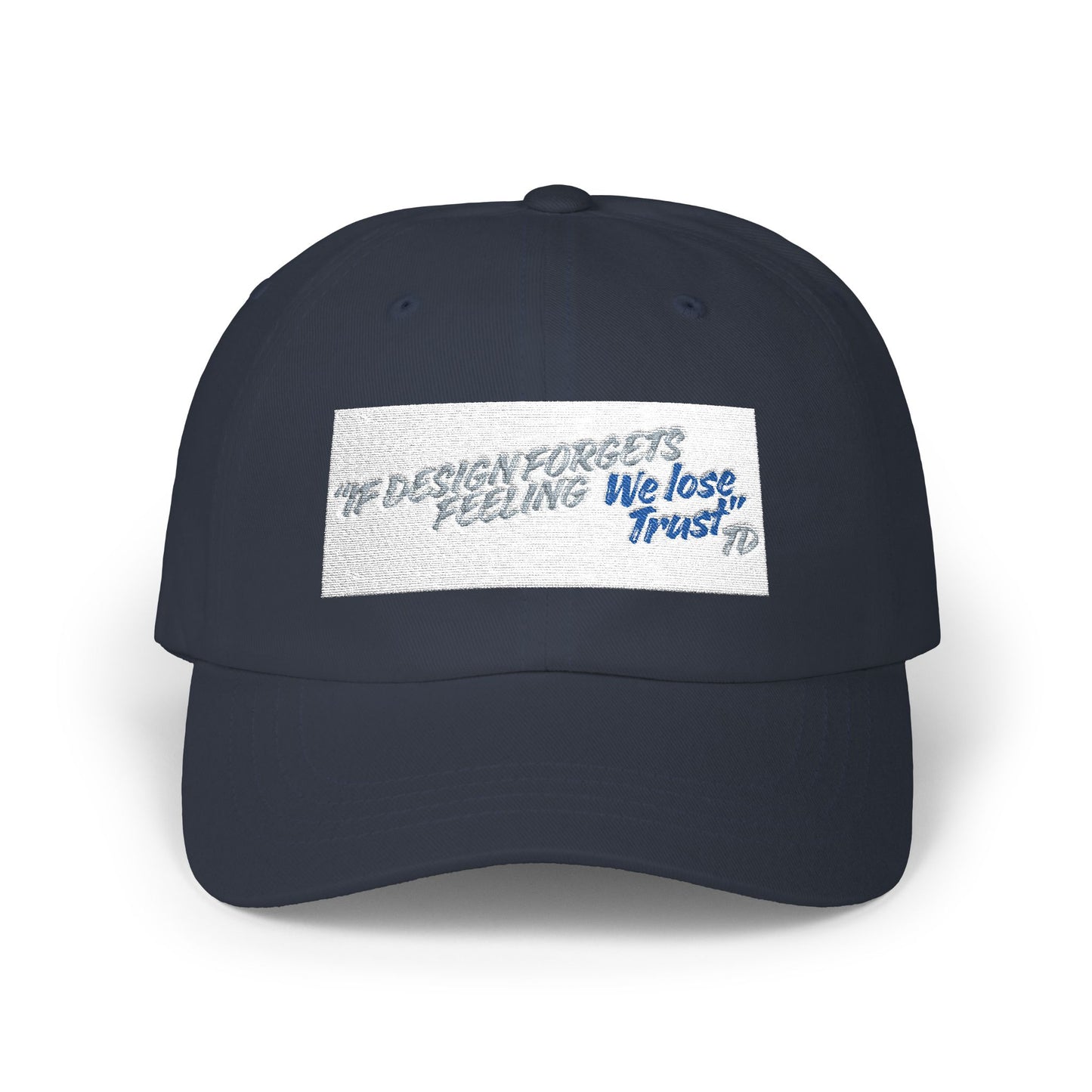 Classic Dad Cap — 'We lose Trust' Distressed Patch Dad Hat