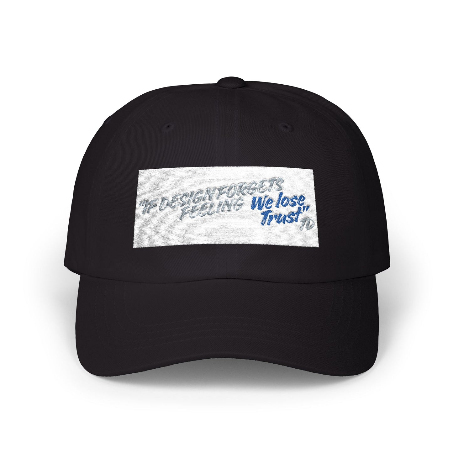 Classic Dad Cap — 'We lose Trust' Distressed Patch Dad Hat