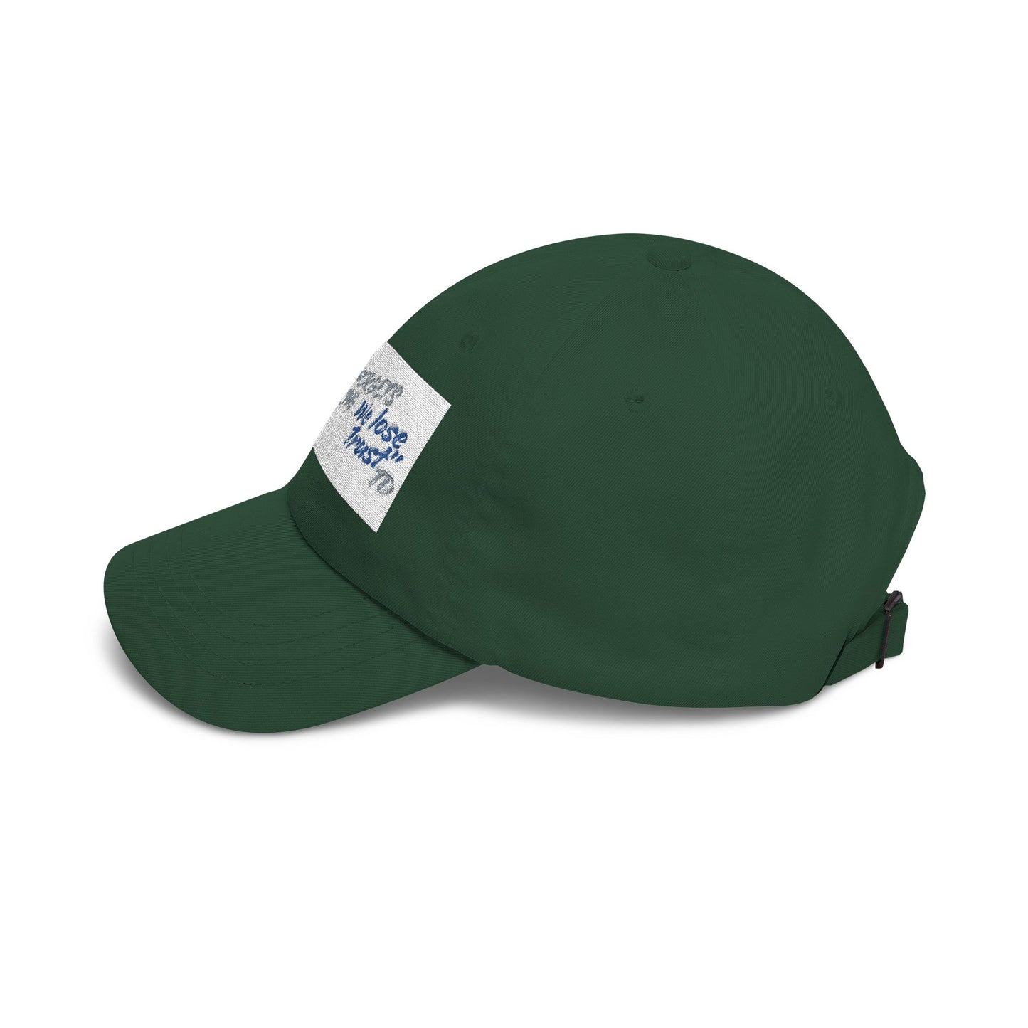 Classic Dad Cap — 'We lose Trust' Distressed Patch Dad Hat
