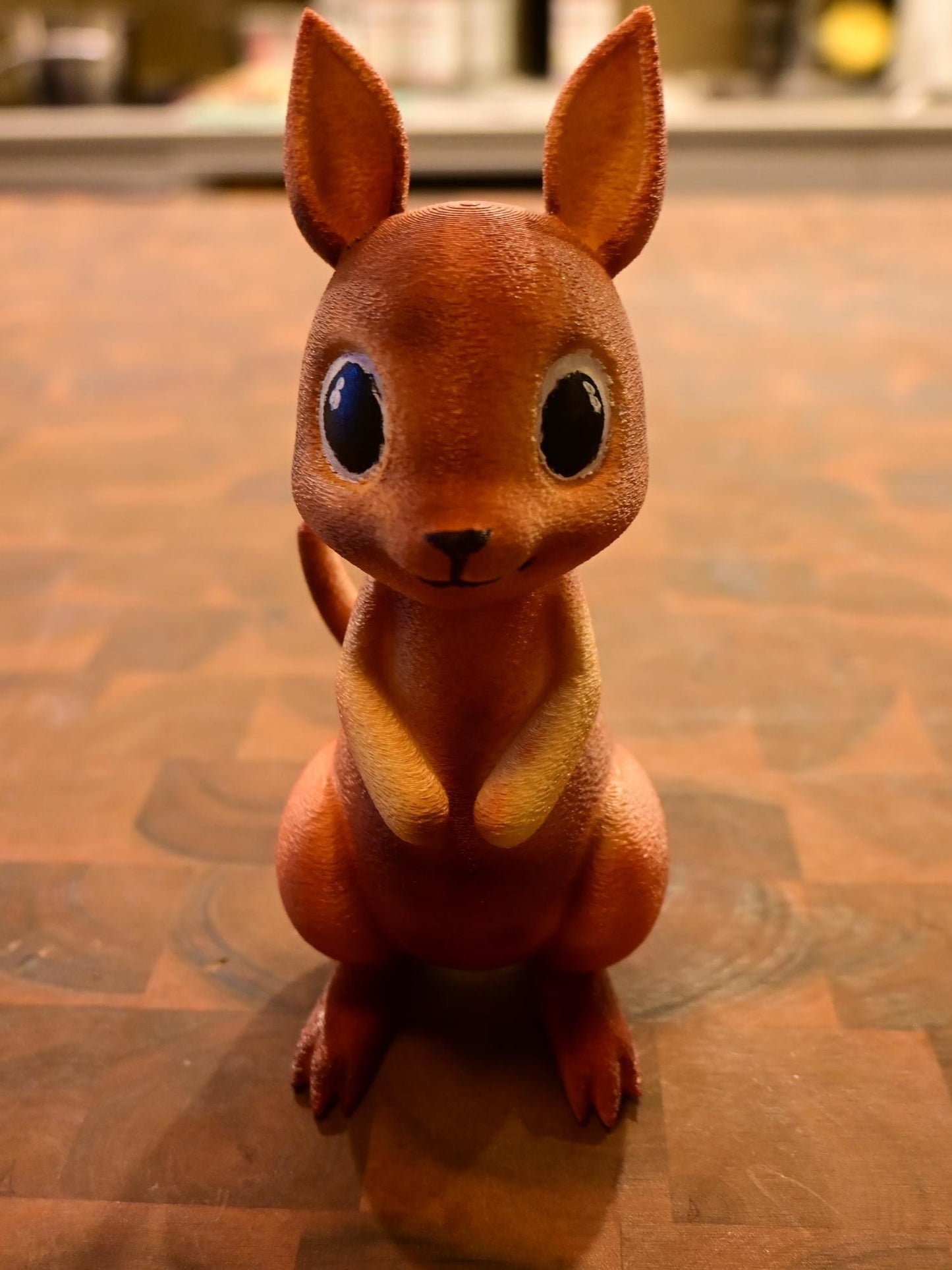 Big Red Kangaroo Night Light - Hand-Painted & 3D Printed