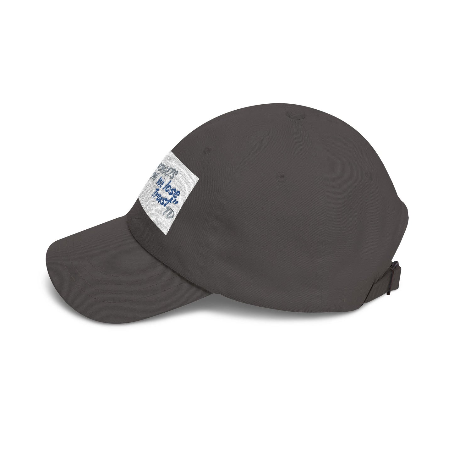 Classic Dad Cap — 'We lose Trust' Distressed Patch Dad Hat