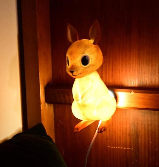 Big Red Kangaroo Night Light - Hand-Painted & 3D Printed