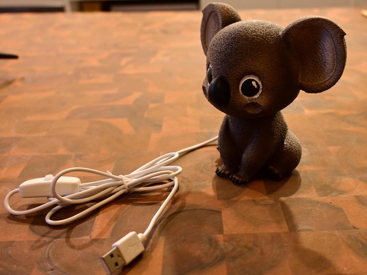 Koala Night Light - Hand-Painted & 3D Printed