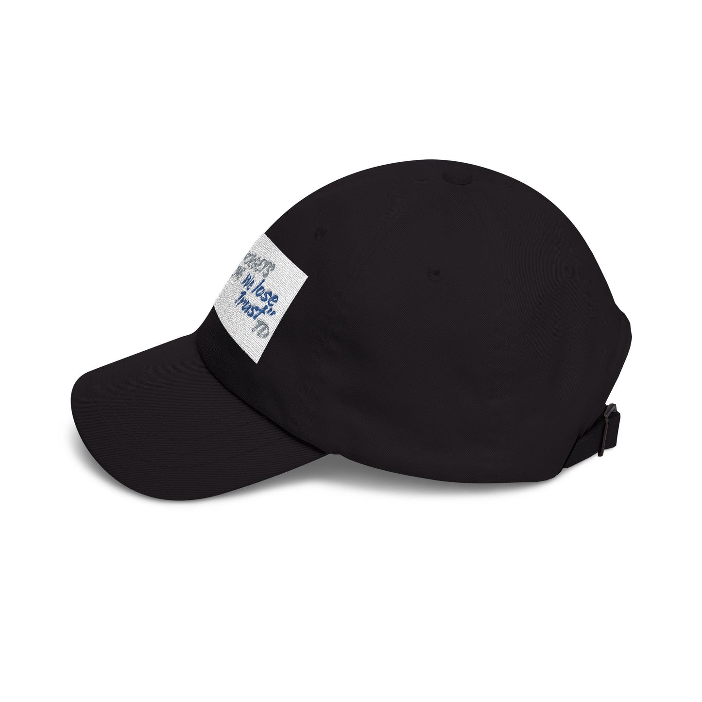Classic Dad Cap — 'We lose Trust' Distressed Patch Dad Hat