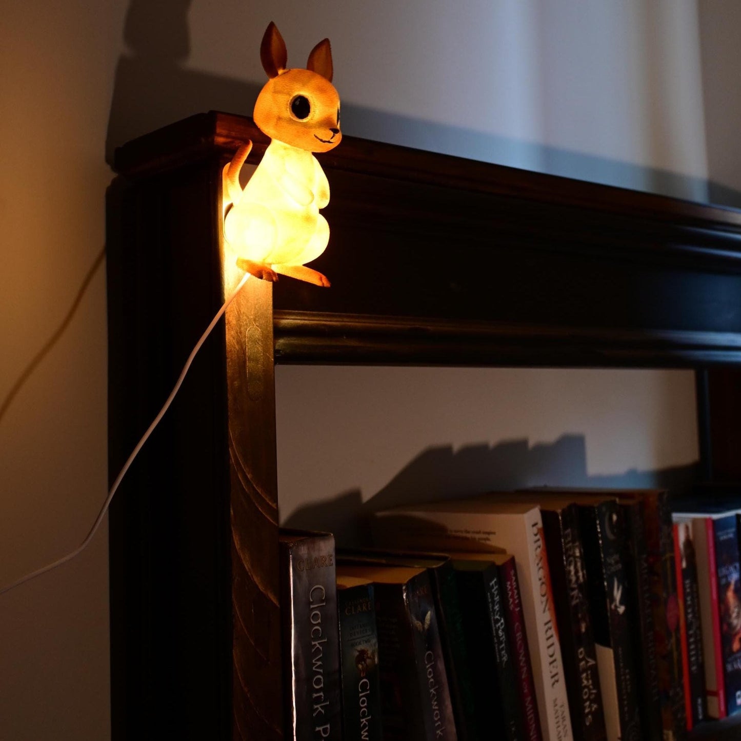 Big Red Kangaroo Night Light - Hand-Painted & 3D Printed