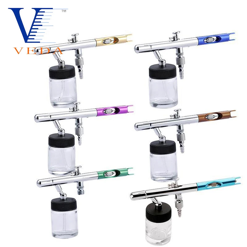 VEDA WD-129 0.35mm Dual-Action Siphon Airbrush