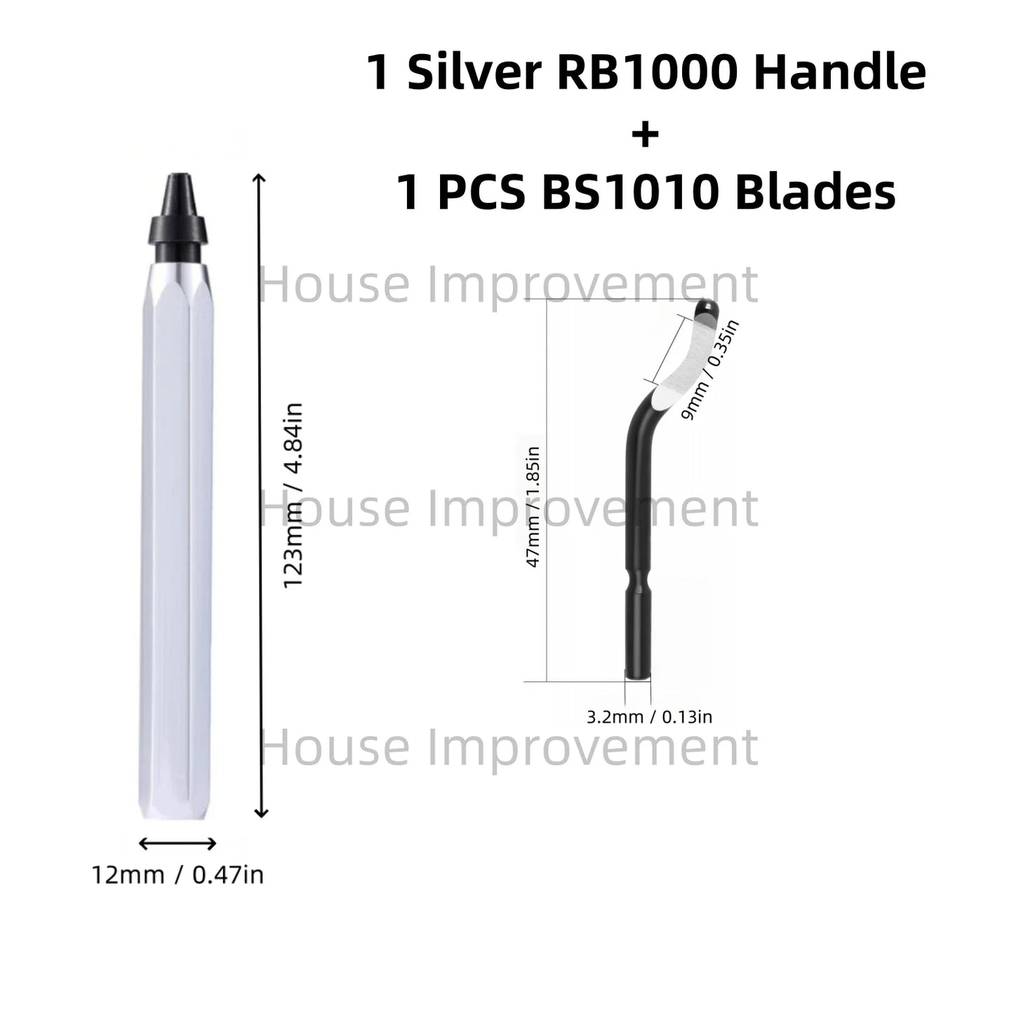 Precision Deburring Tool — Metal Handle, 11 HSS Blades