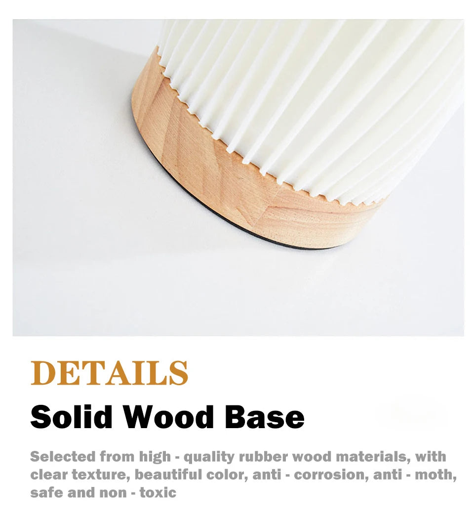 Pleated Glow LED Desk Lamp — 3-Level Dimmable