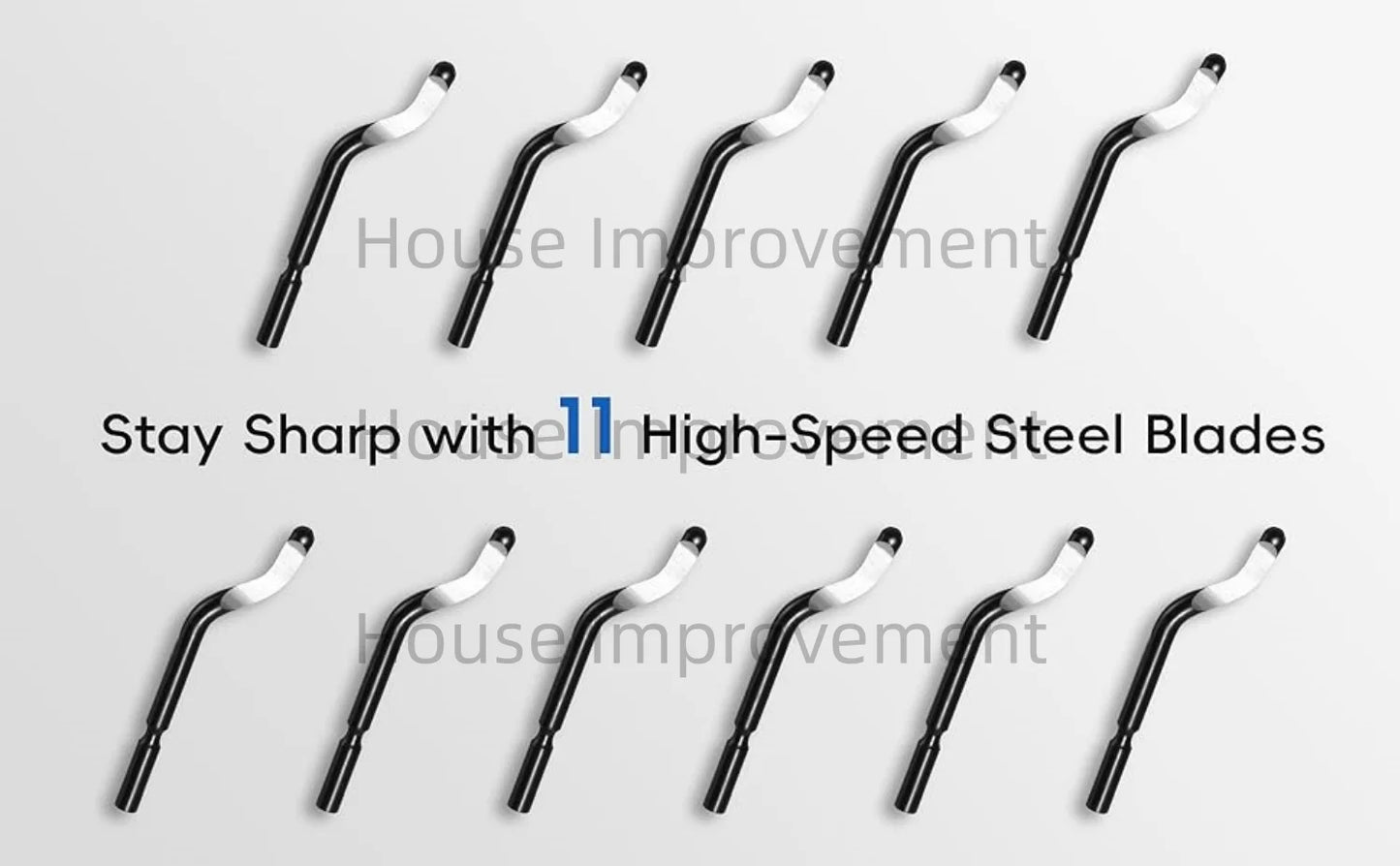 Precision Deburring Tool — Metal Handle, 11 HSS Blades