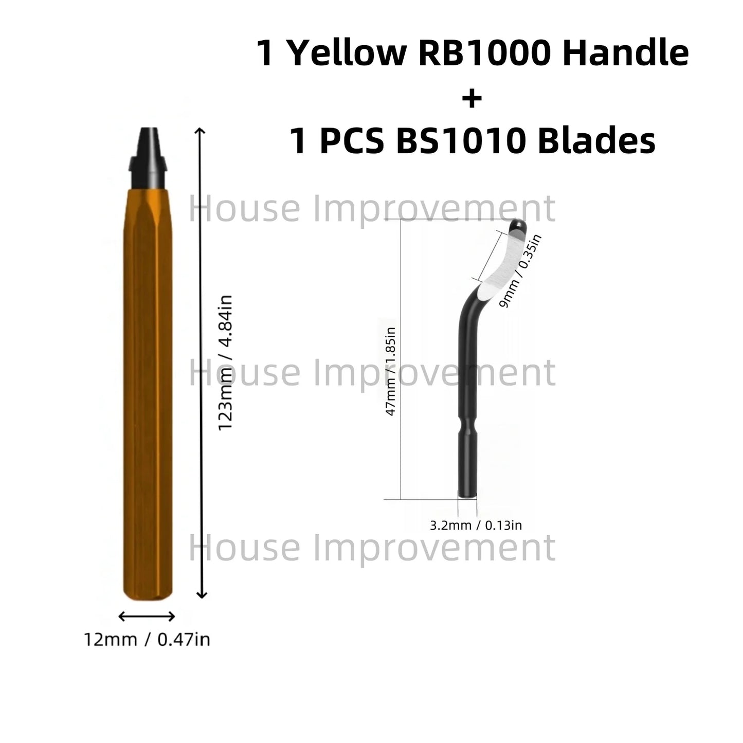 Precision Deburring Tool — Metal Handle, 11 HSS Blades