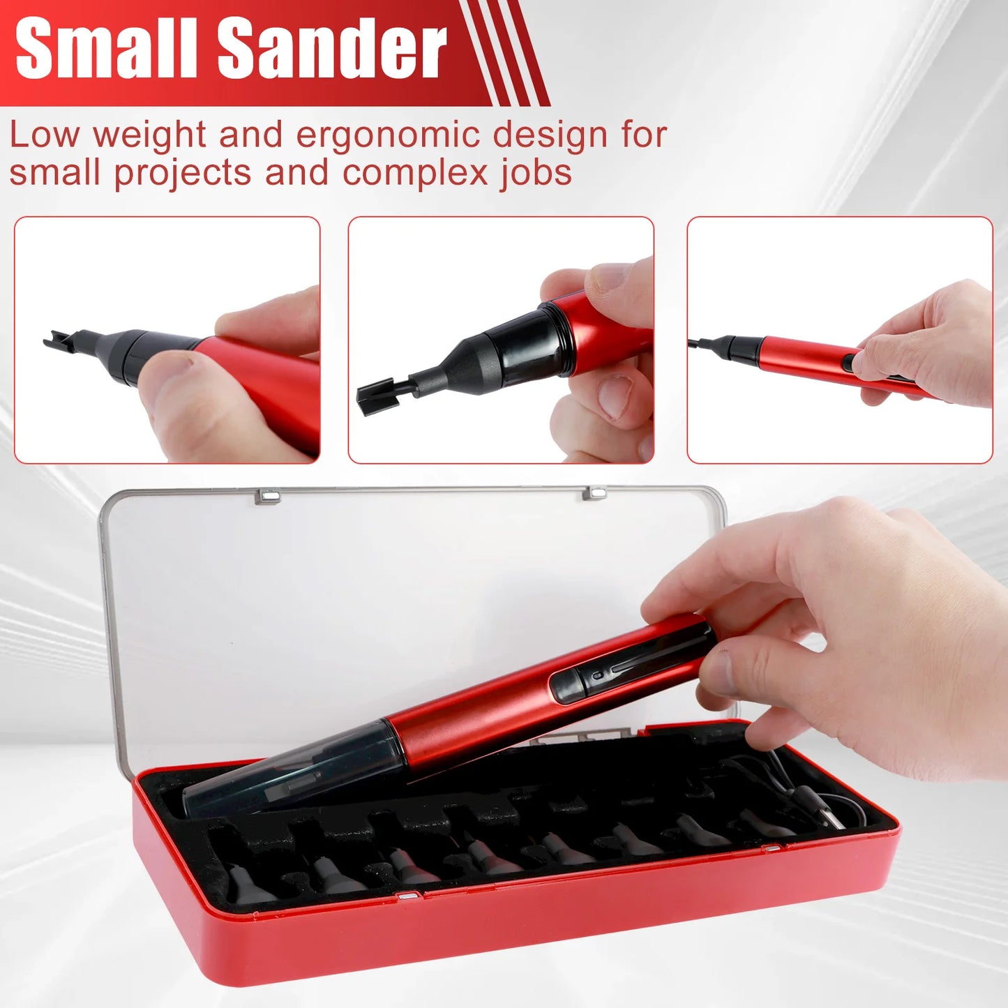 USB Mini Reciprocating Sanding Pen — Precision 3-Speed
