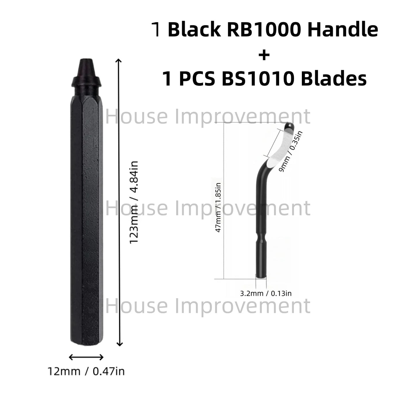 Precision Deburring Tool — Metal Handle, 11 HSS Blades