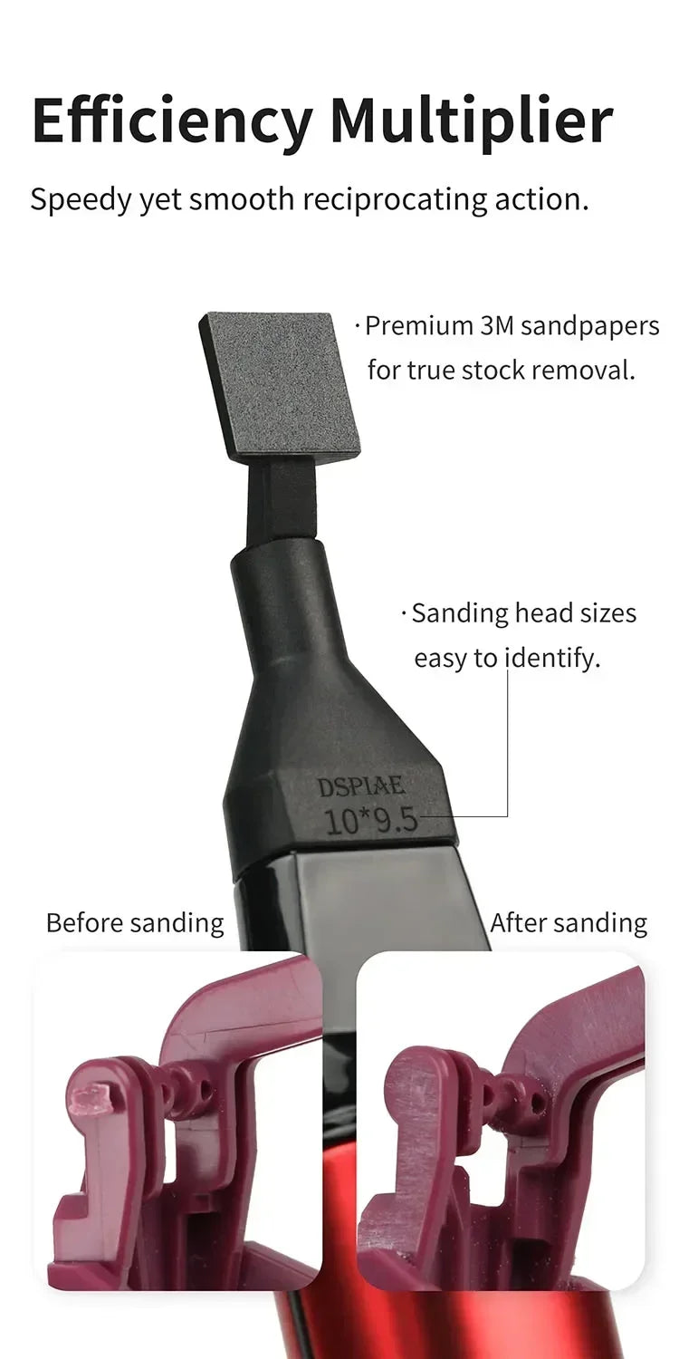 DSPIAE Polishing Pen Sandpaper Heads - Flat & Curved