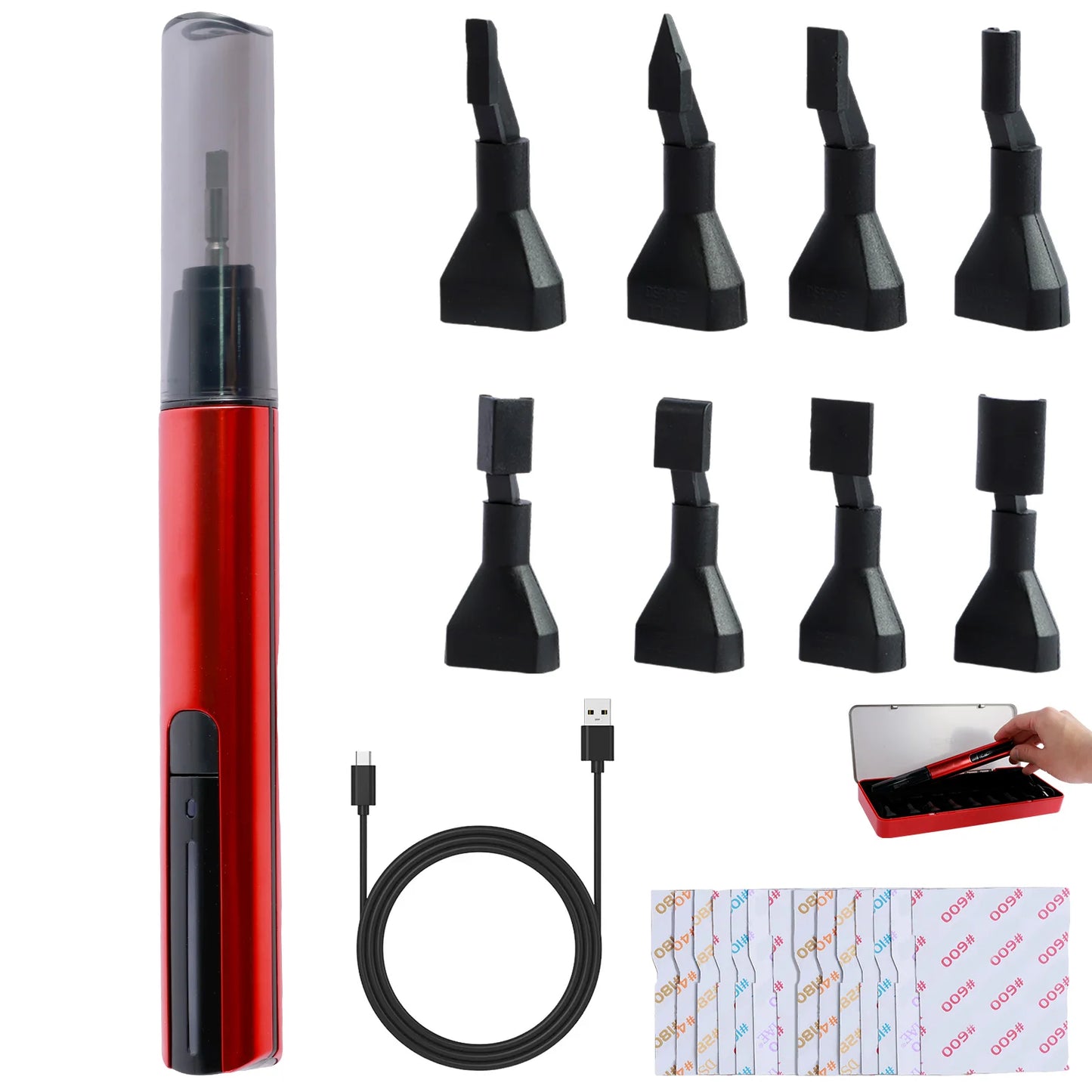 USB Mini Reciprocating Sanding Pen — Precision 3-Speed