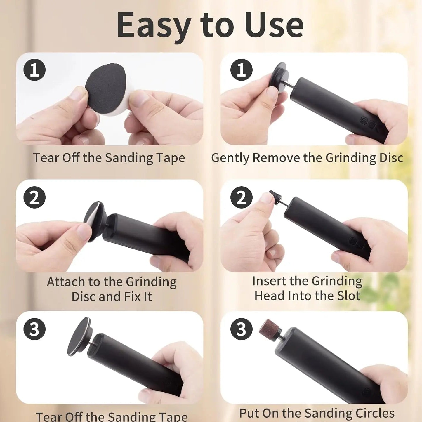 Cordless 2-in-1 Precision Mini Sander for 3D Prints