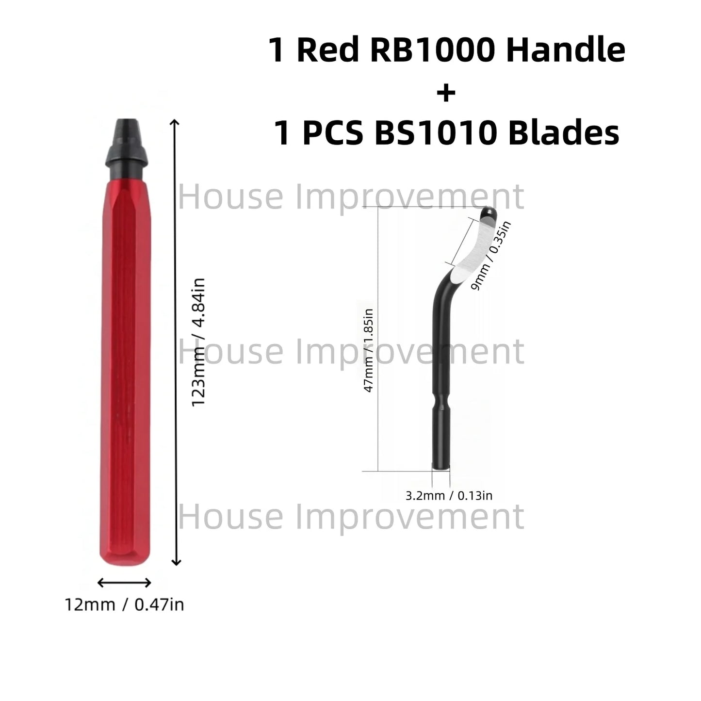 Precision Deburring Tool — Metal Handle, 11 HSS Blades