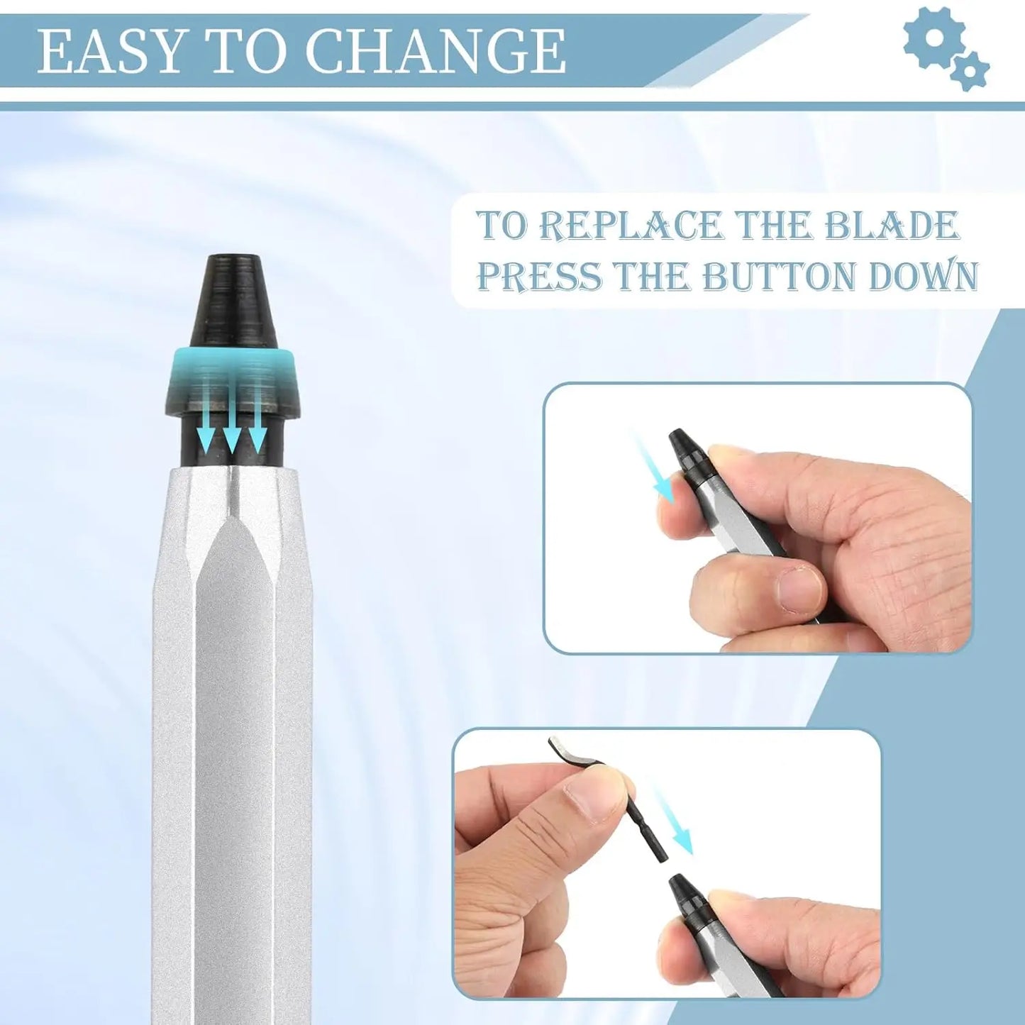 Precision Deburring Tool — Metal Handle, 11 HSS Blades