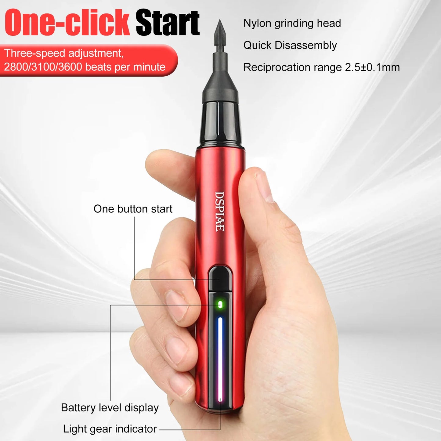 USB Mini Reciprocating Sanding Pen — Precision 3-Speed