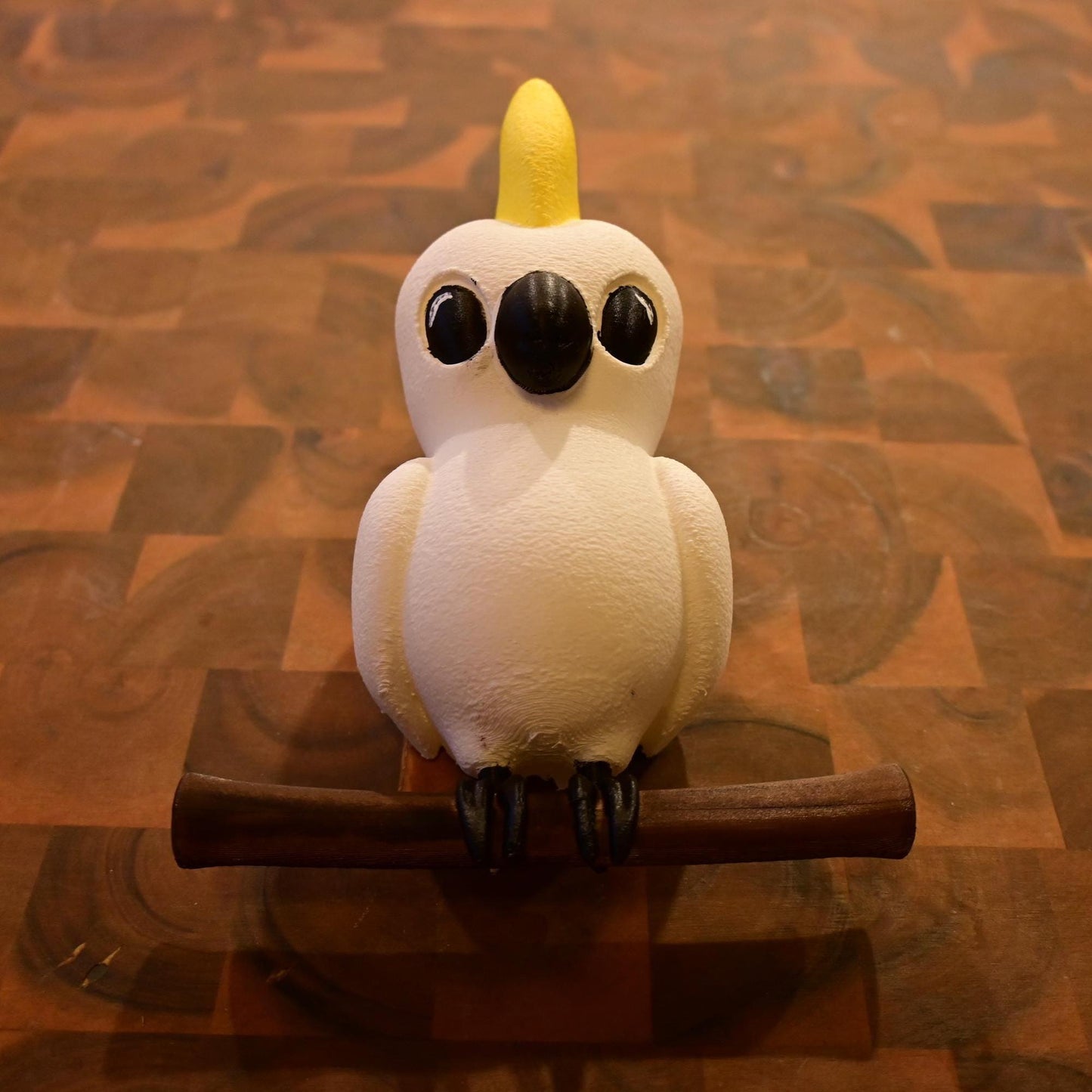 Sulphur-Crested Cockatoo Night Light - Hand-Painted & 3D Printed