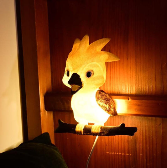 Kookaburra Night Light - Hand-Painted & 3D Printed