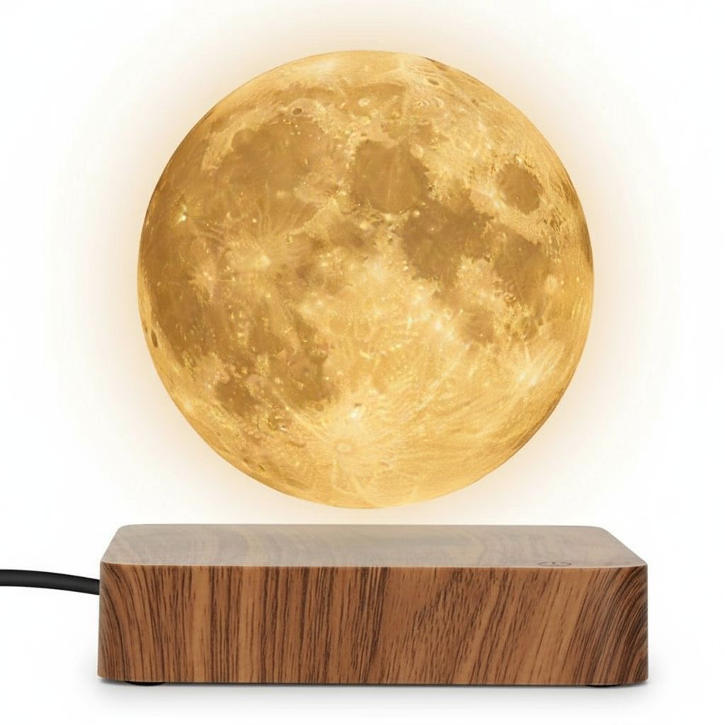 3D Levitating Moon Lamp — Floating LED Night Light