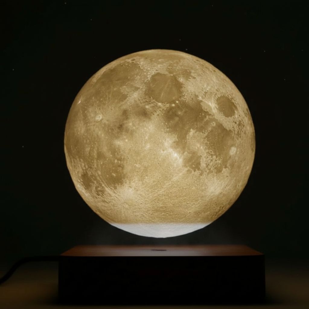 3D Levitating Moon Lamp — Floating LED Night Light