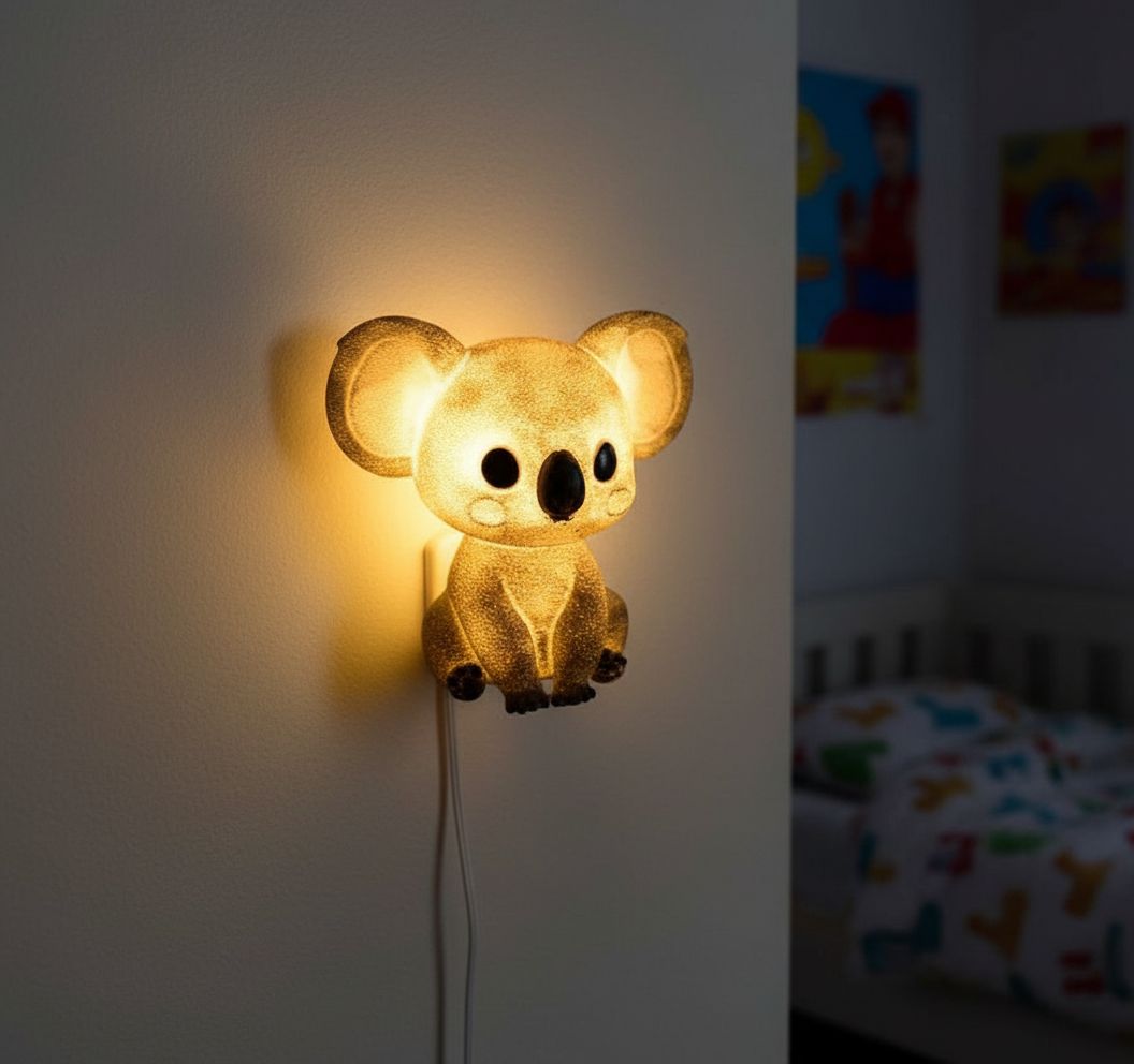 Koala Night Light - Hand-Painted 3D USB LED Lamp